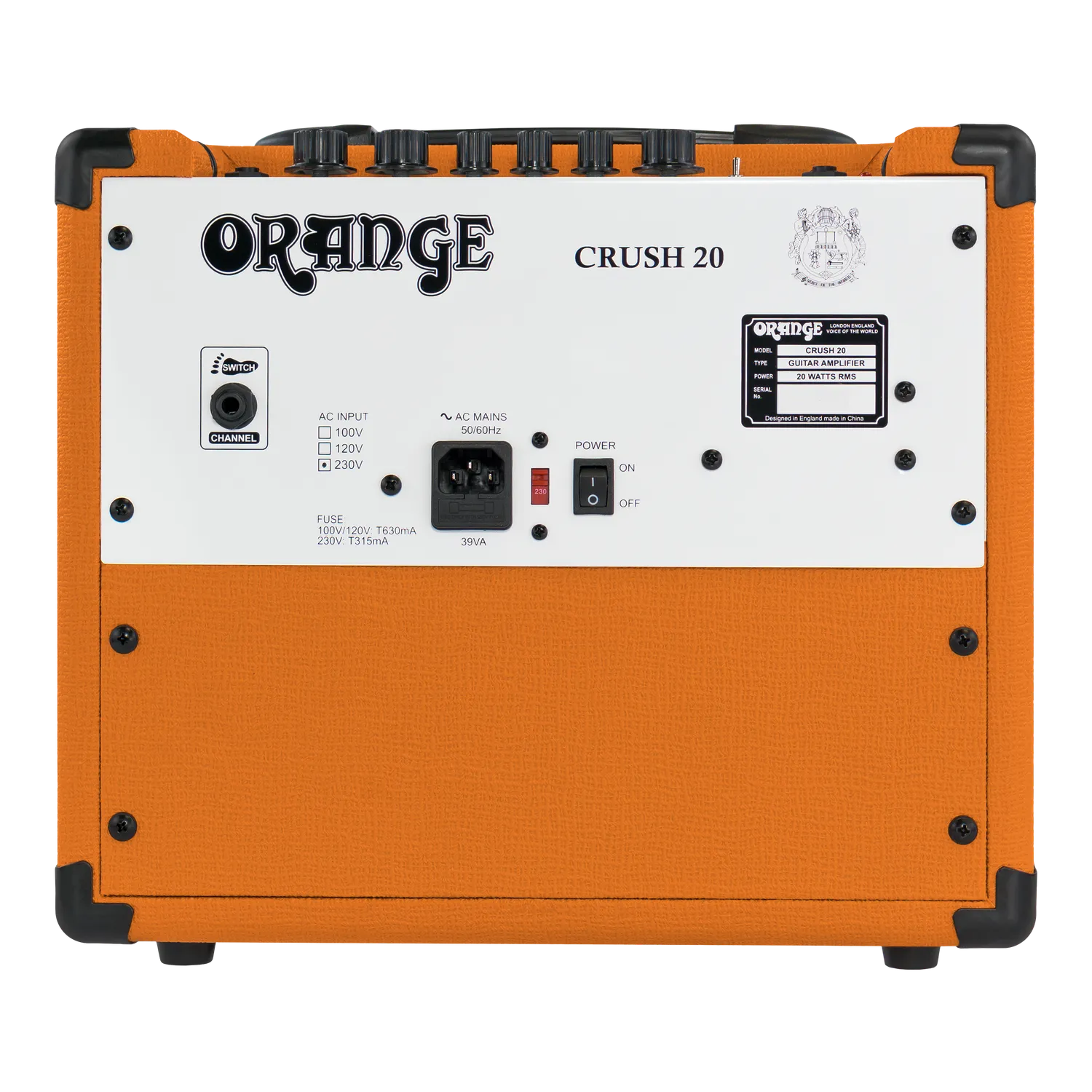 Orange Crush 20 gitarforsterker oransje 20 watt 2 kanaler