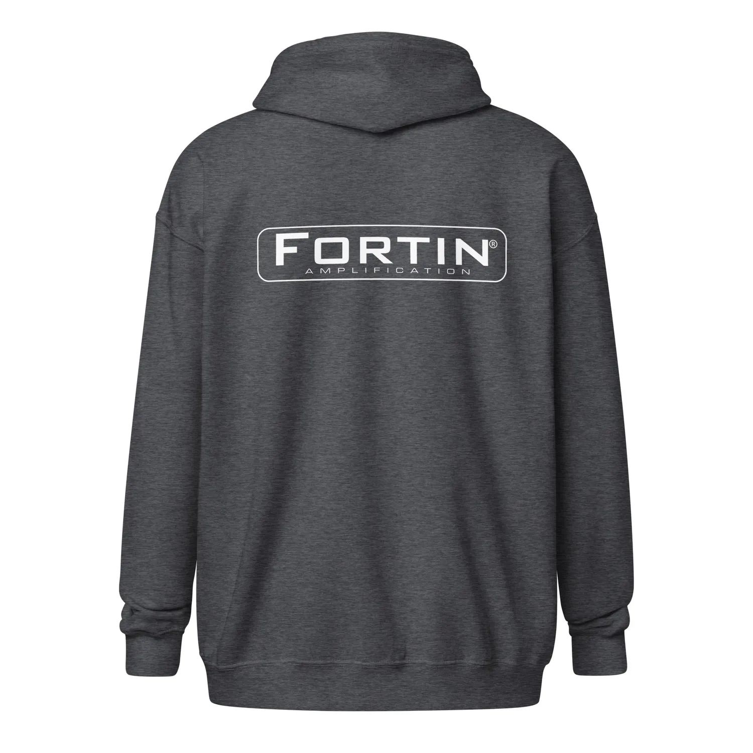 Fortin zip-hoodie svart unisex blanding