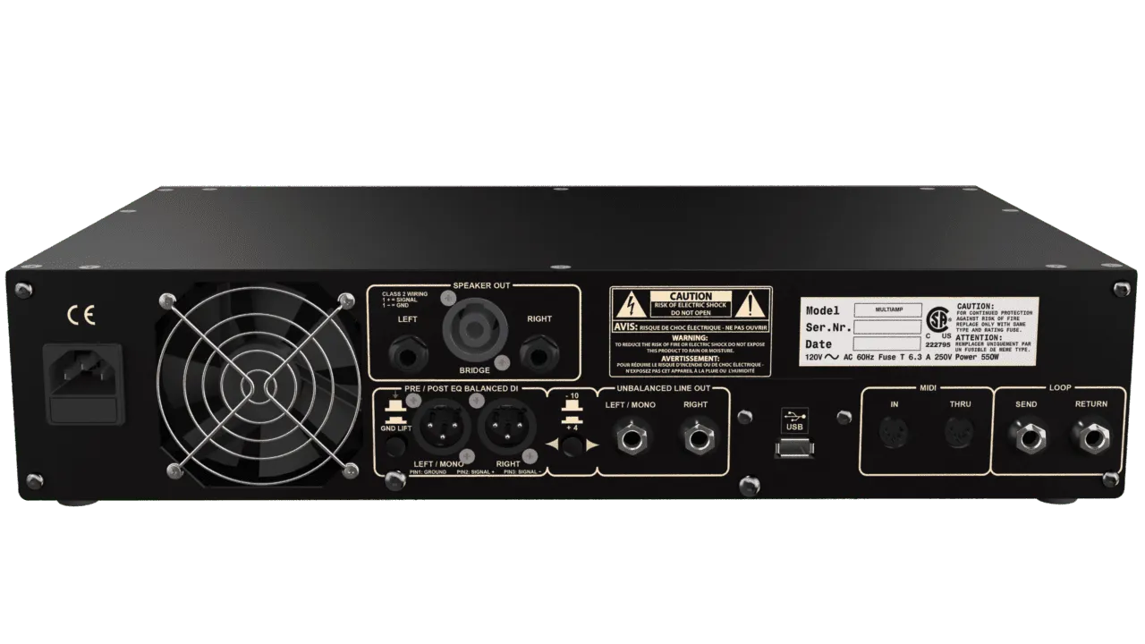 DV Mark Multiamp FG rackforsterker Frank Gambale signatur