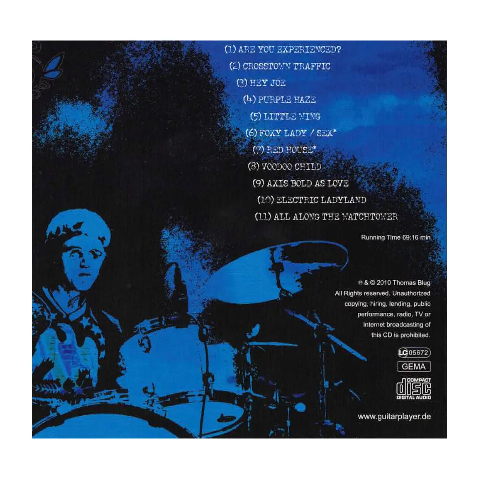 BluGuitar Blug Plays Hendrix Live CD 69 min