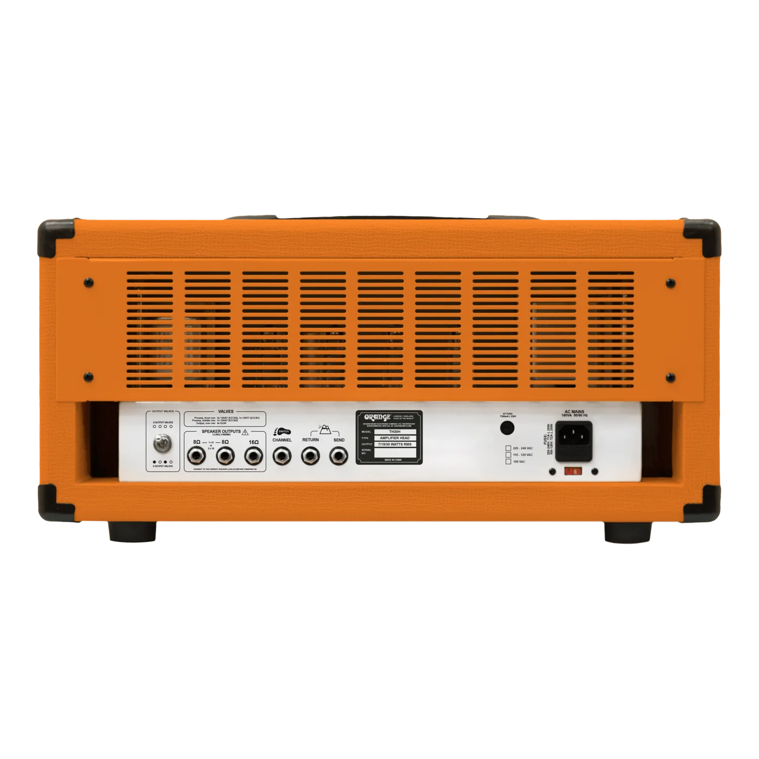 Orange TH30 rørforsterkerhode 30 watt Orange 2-kanals