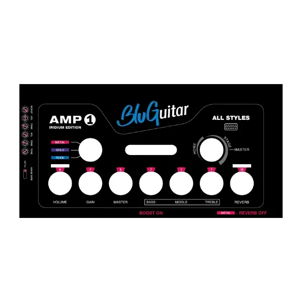 BluGuitar Amp1 Iridium sound-overlay innstillingsmal