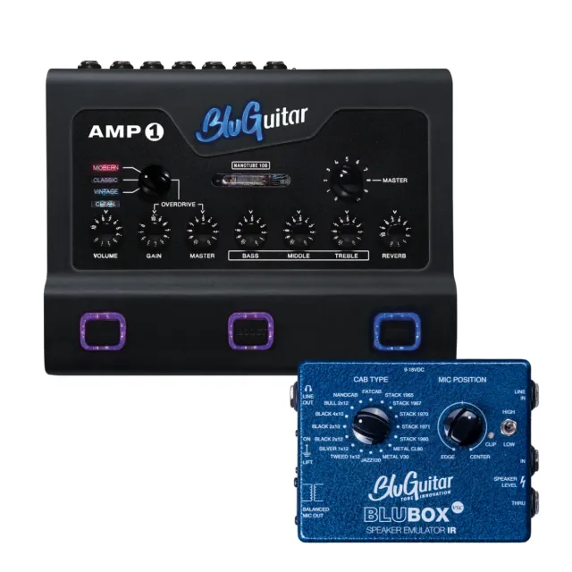 BluGuitar AMP1 Iridium Edition amp bundle med BluBOX
