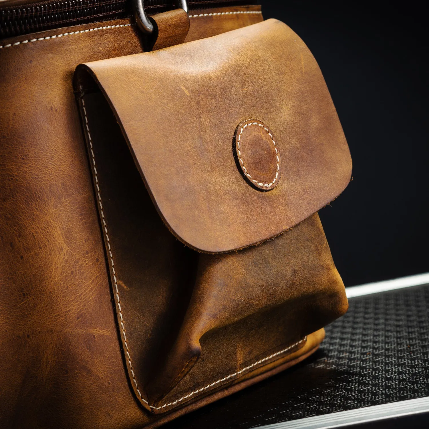 Victory Compact Leather Gig Bag gitarbag brun lær