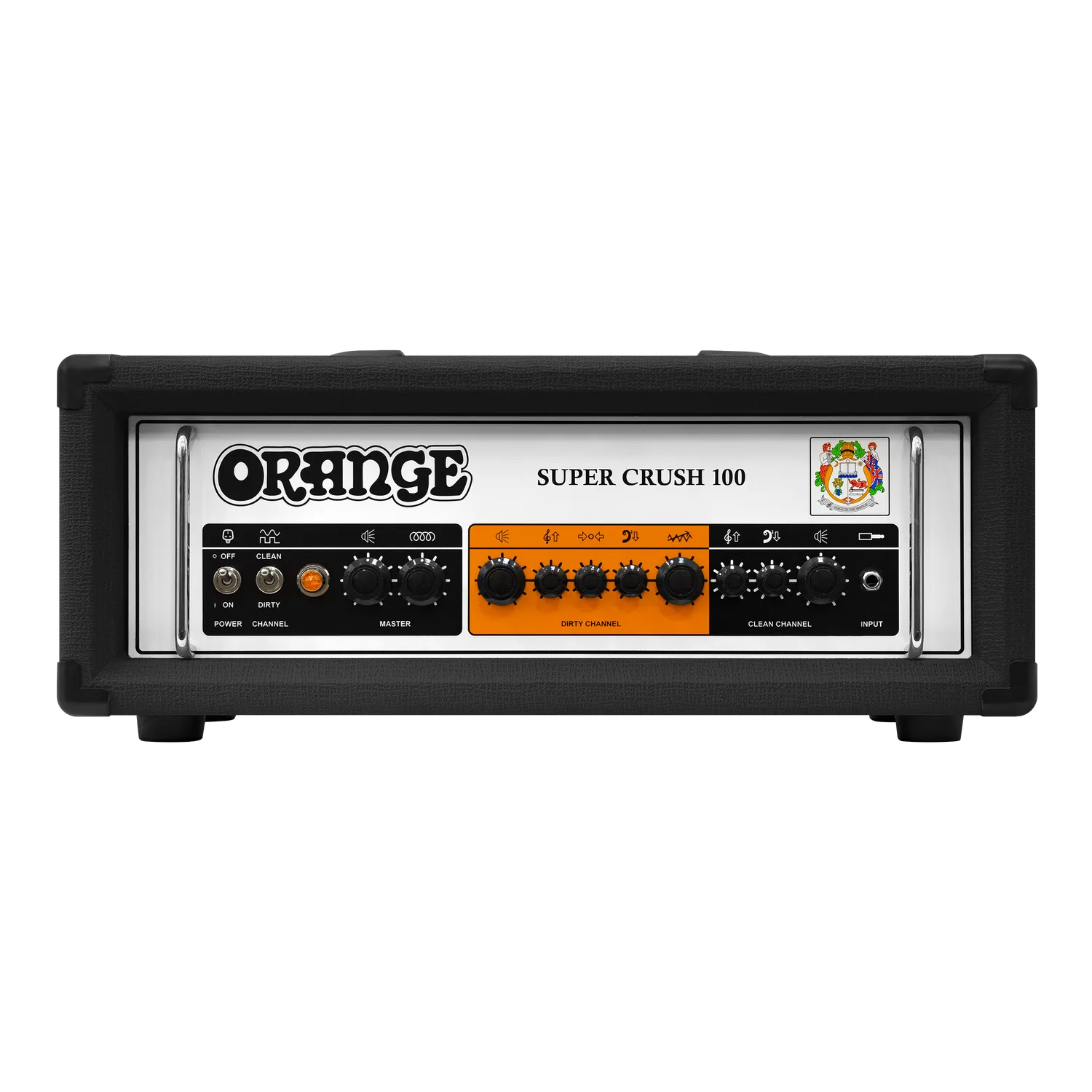 Orange Super Crush 100 topp 100W svart 2-kanals