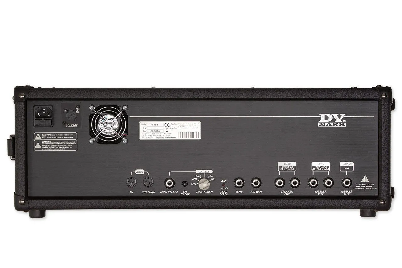 DV Mark Triple Six 40 rørtopp 40W EL34 3 kanaler