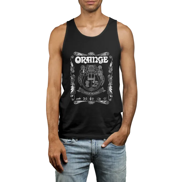 Orange Crest Vest Top singlet logo
