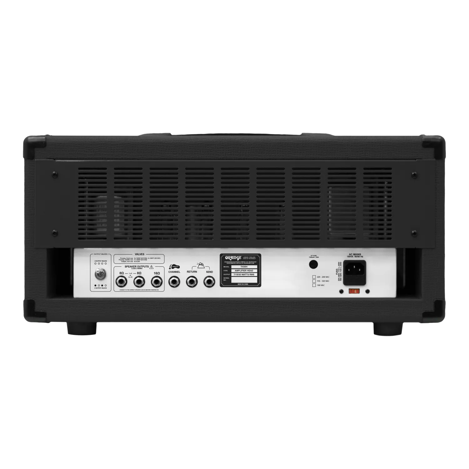 Orange TH30 rørforsterkerhode 30 watt Orange 2-kanals