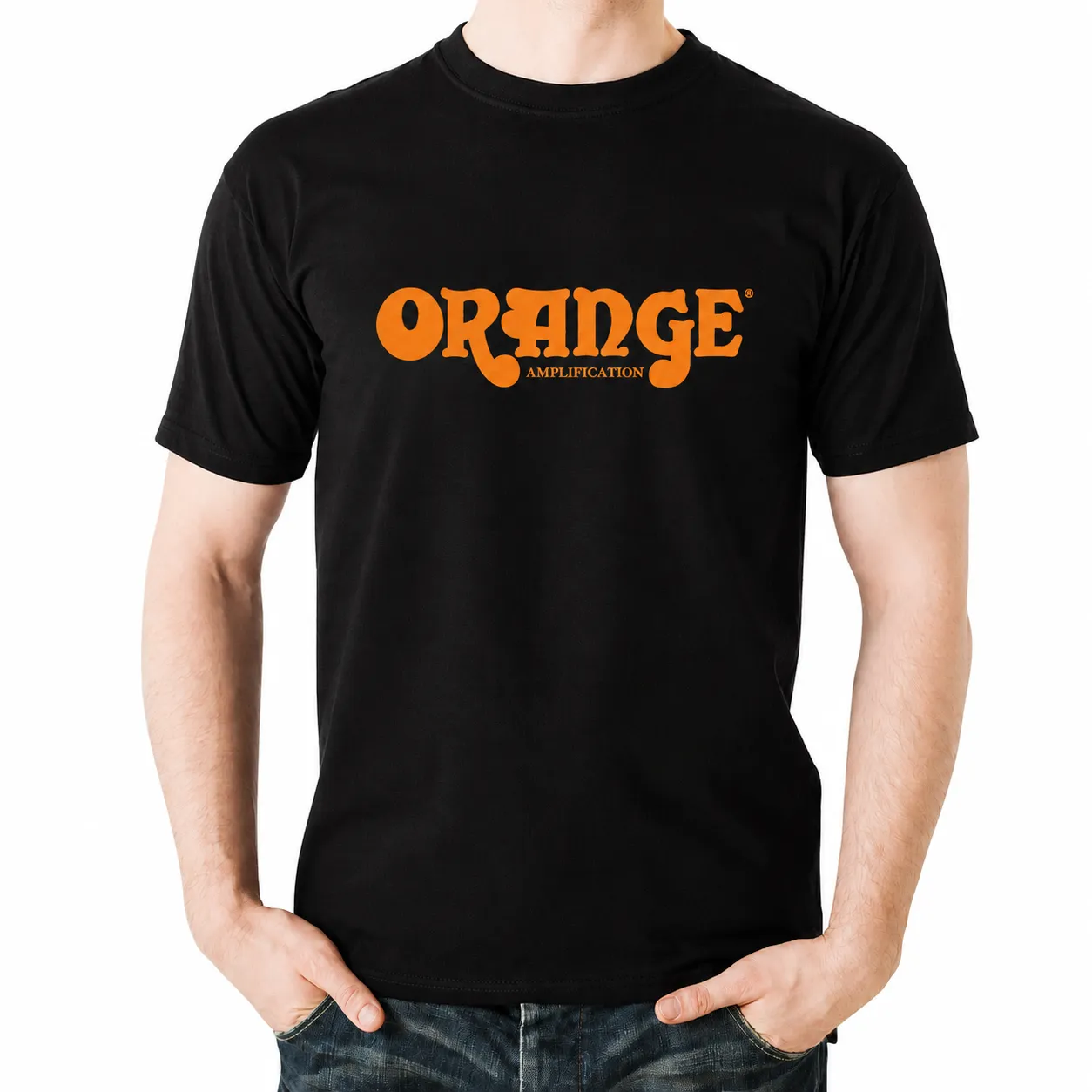 Orange Modern t-skjorte grønn bomull