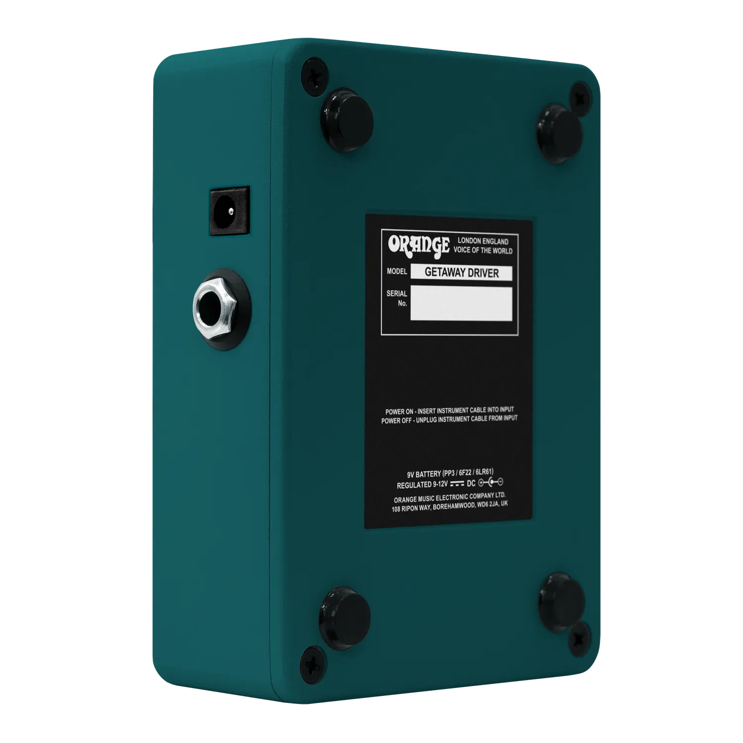 Orange Getaway Driver overdrivepedal med CabSim