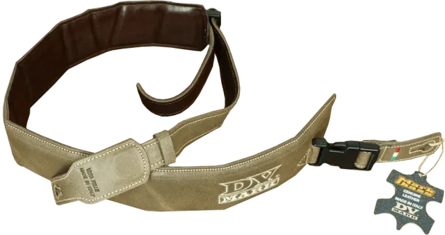 DVmark Strap M gitarreim brun ekte lær 65 mm