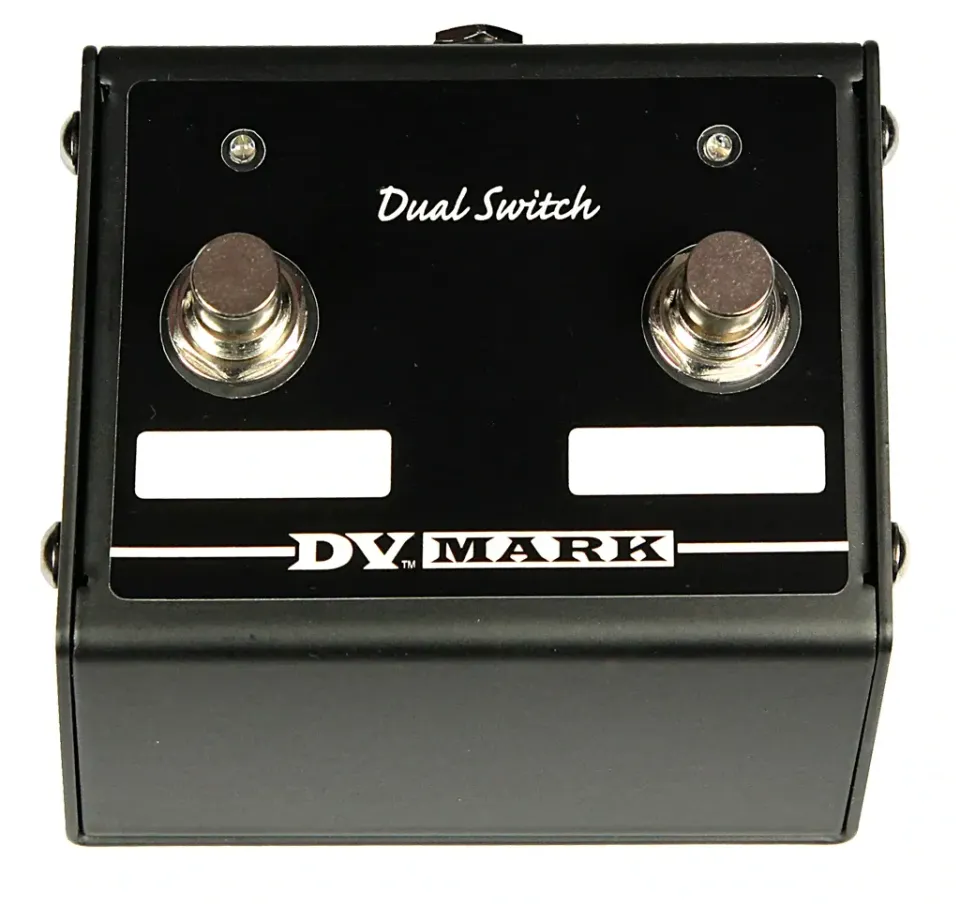 DV Mark Custom Footswitch Dual fotbryter metall