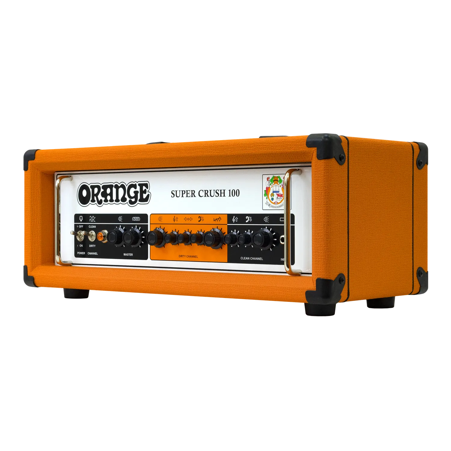 Orange Super Crush 100 topp 100W svart 2-kanals