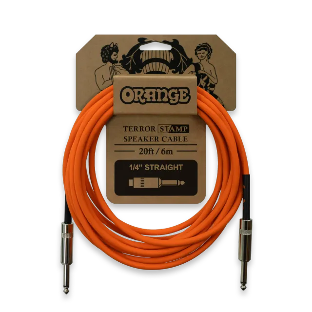 Orange Terror Stamp høyttalerkabel rett 20ft 6m