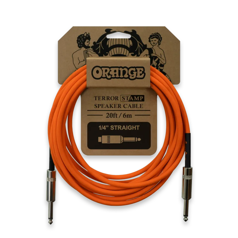 Orange Terror Stamp høyttalerkabel rett 20ft 6m