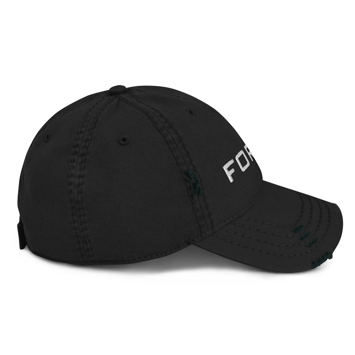 Fortin Distressed caps bomull svart / marine