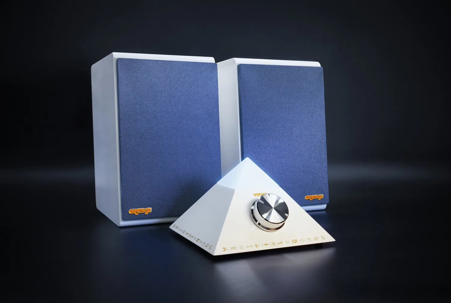 Orange Pyramid frontgrill Guava 2-pakning magnetfeste