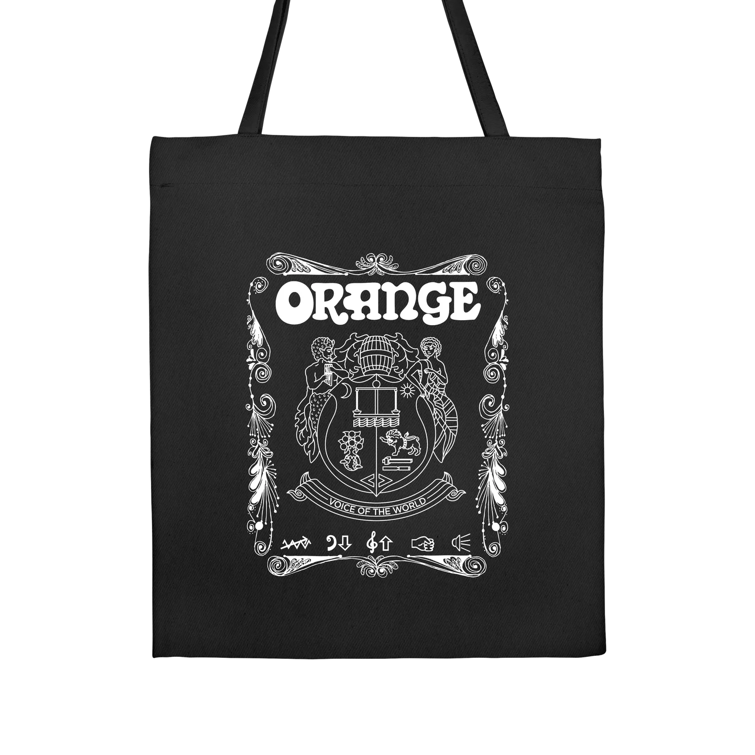 Orange Tote Bag handlenett logo