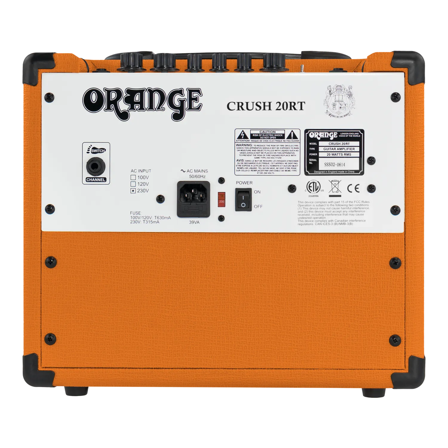 Orange Crush 20RT combo 20W oransje med reverb