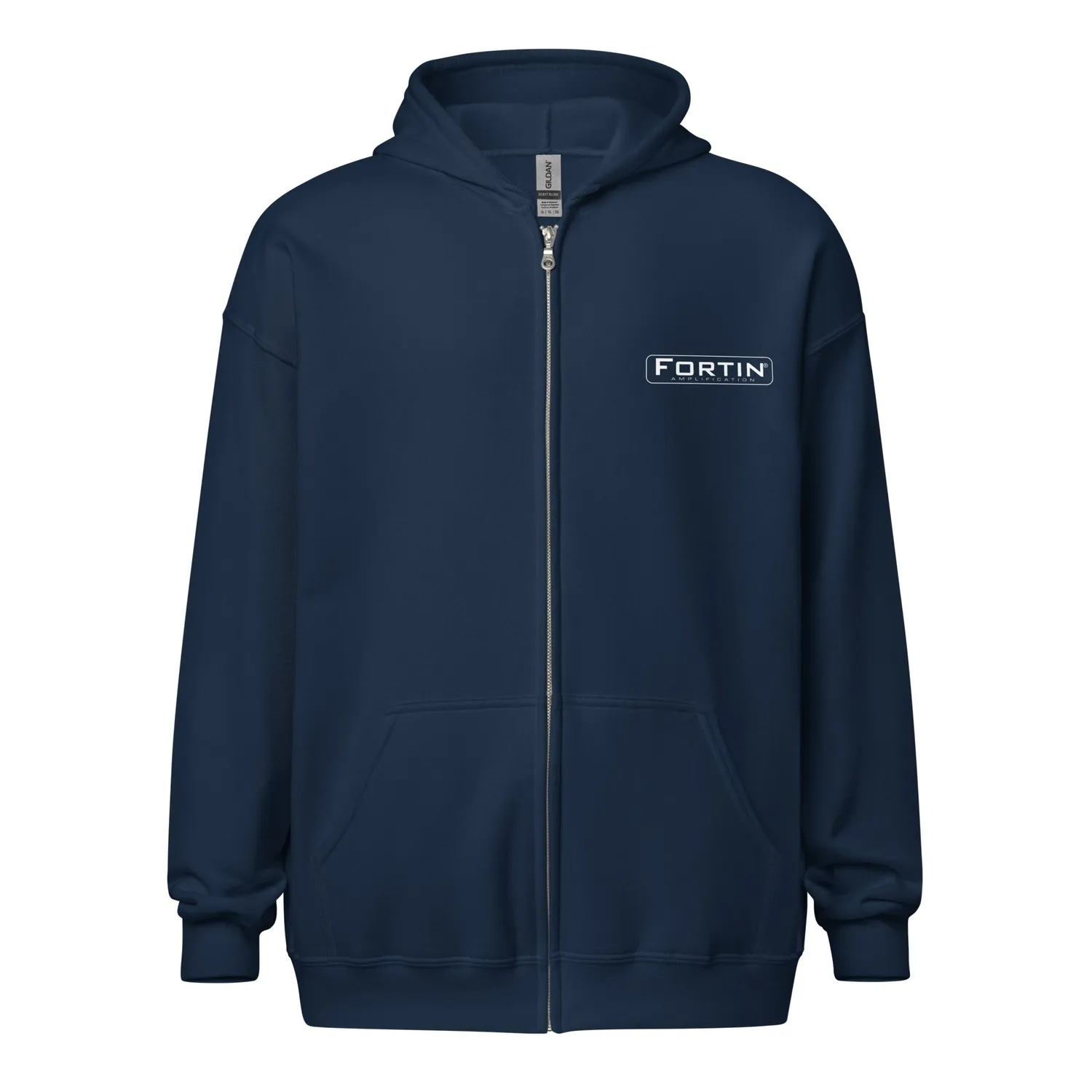 Fortin zip-hoodie svart unisex blanding