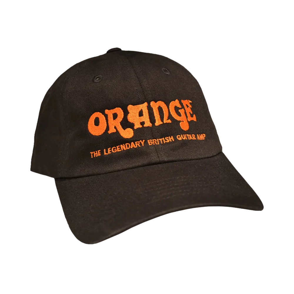 Orange Cadet caps svart baseball med oransje logo