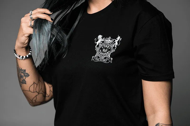 Victory The Copper Small Logo t-skjorte svart bomull