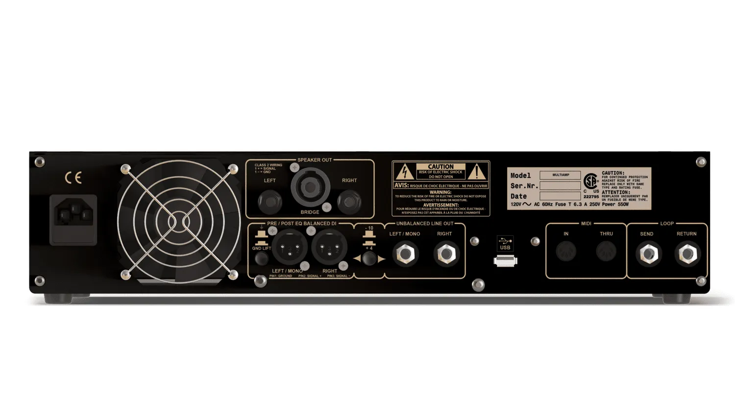 DV Mark Multiamp FG rackforsterker Frank Gambale signatur