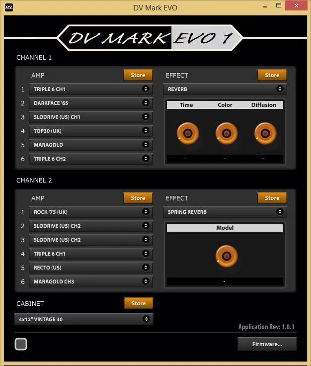 DV Mark EVO 1 gitarforsterker 250W 2-kanals