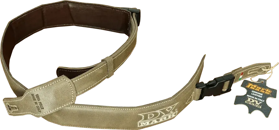 DVmark Strap S gitarreim lær brun 55mm