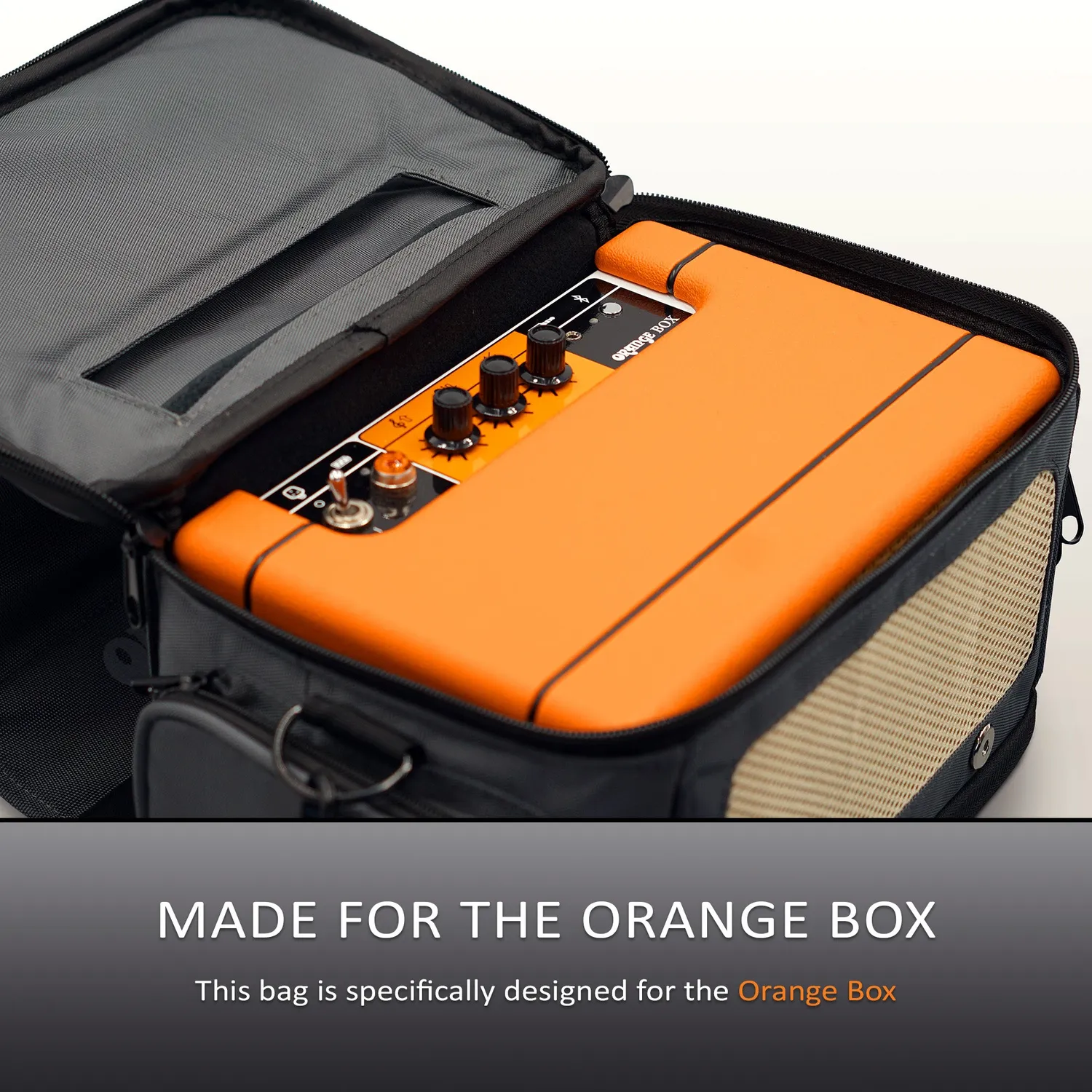 Orange Box bæreveske høyttaler med skulderreim