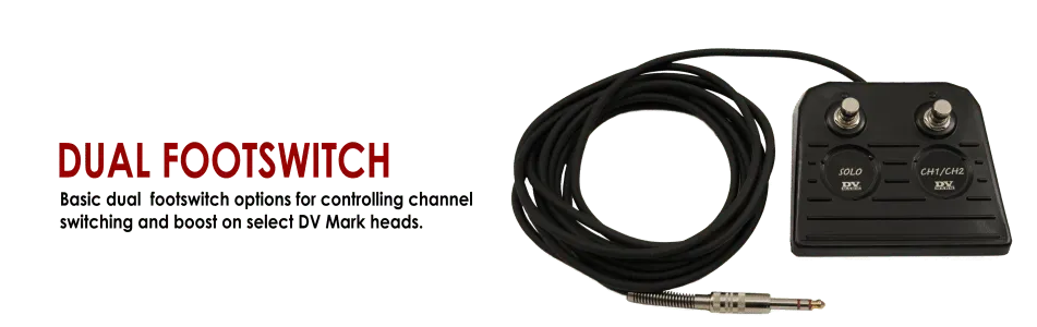DV Mark Dual Footswitch fotbryter kanalbytte boost