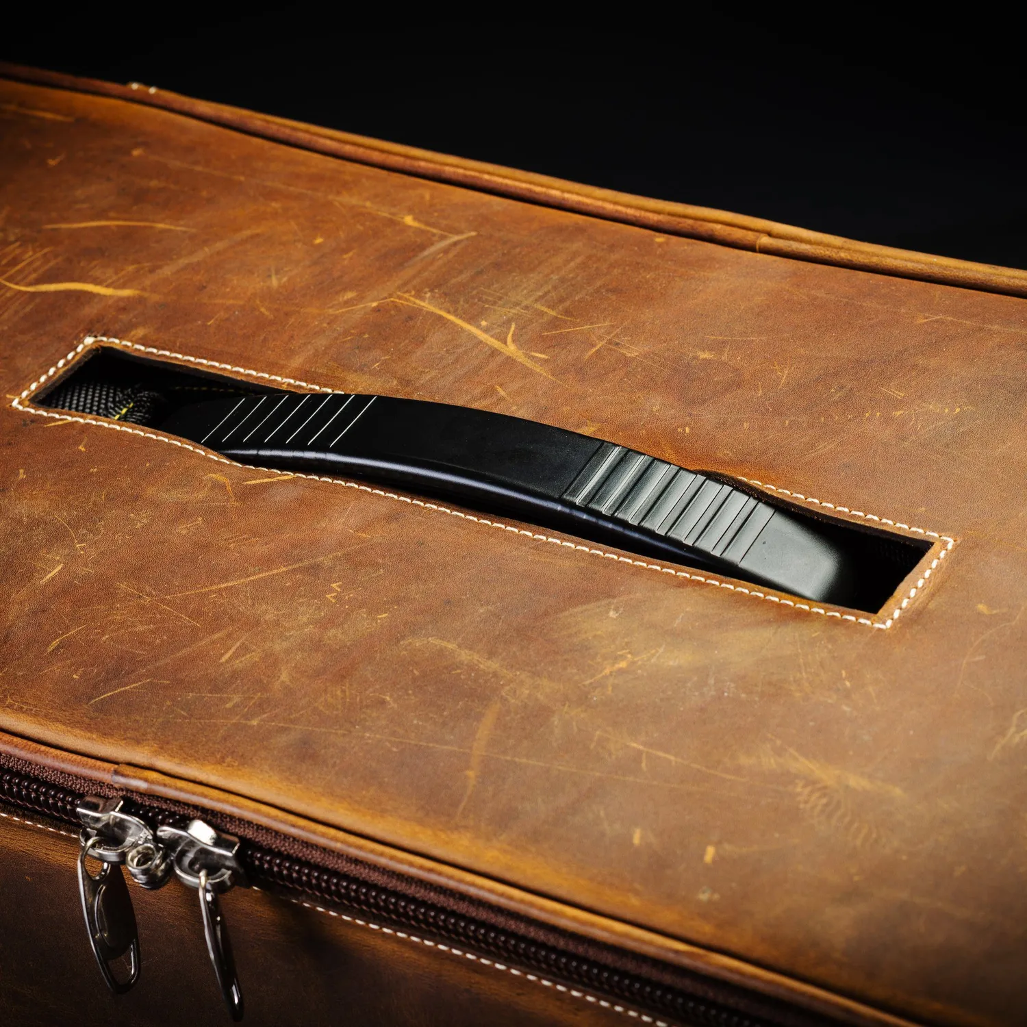 Victory Compact Leather Gig Bag gitarbag brun lær
