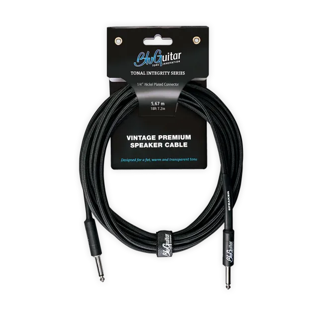 BluGuitar Vintage Premium høyttalerkabel lang 5,67 m