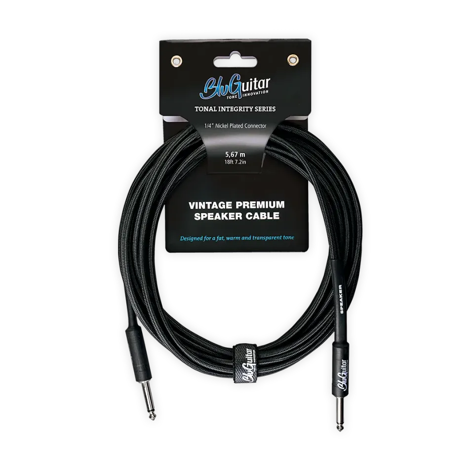 BluGuitar Vintage Premium høyttalerkabel lang 5,67 m