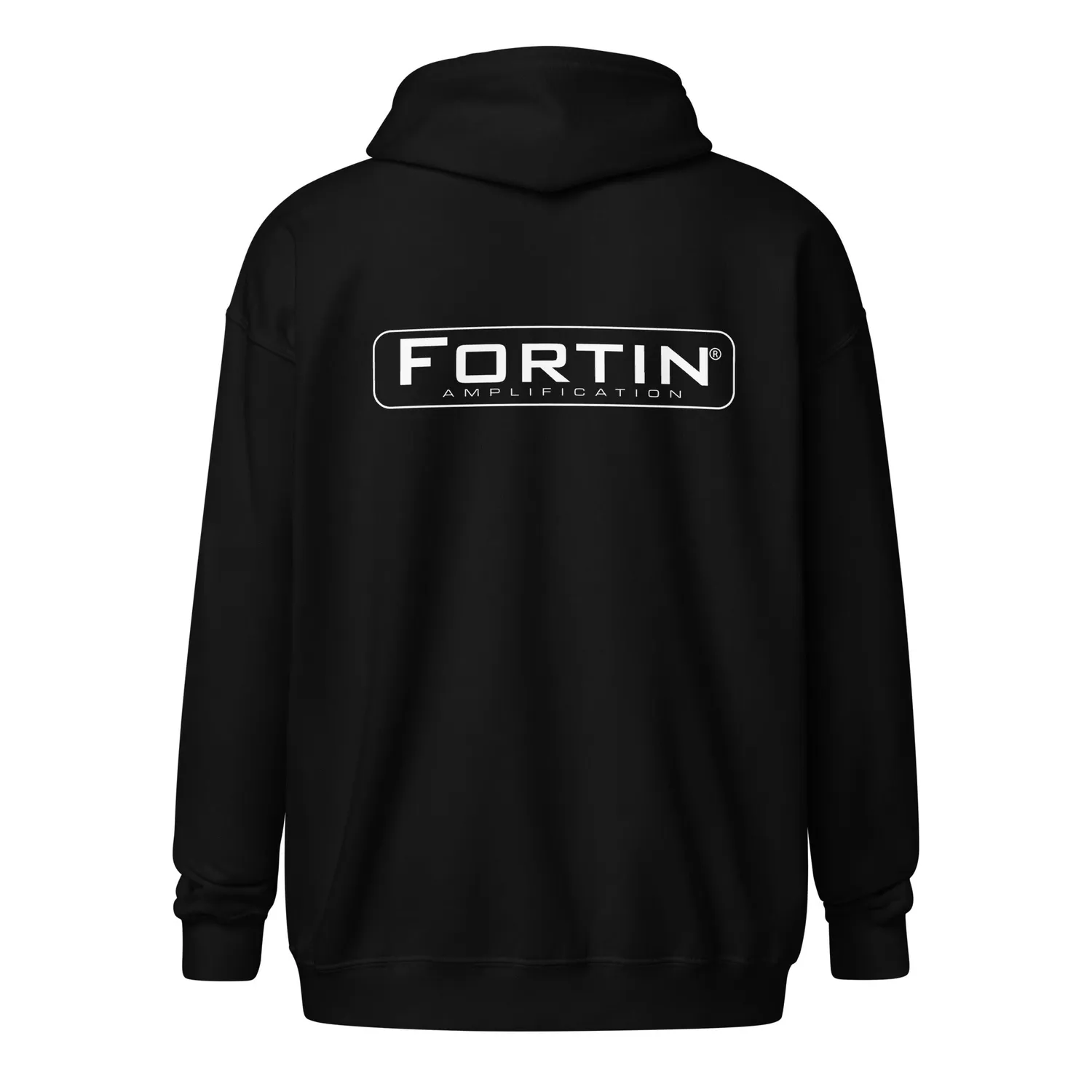 Fortin zip-hoodie svart unisex blanding