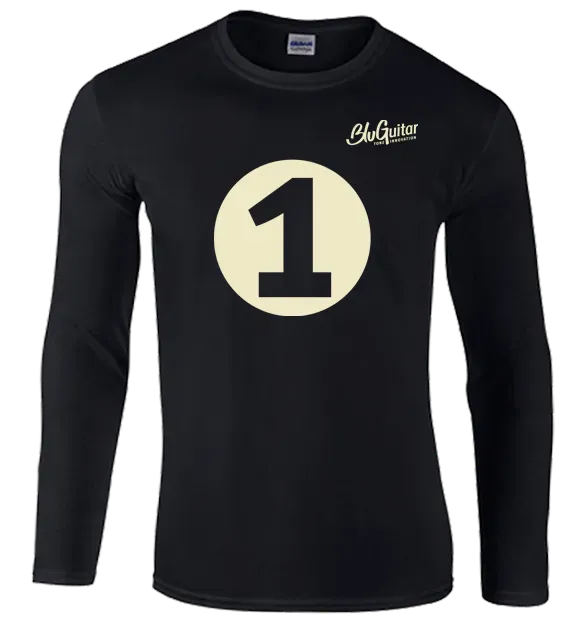 BluGuitar Longsleeve 1 genser svart heavy cotton