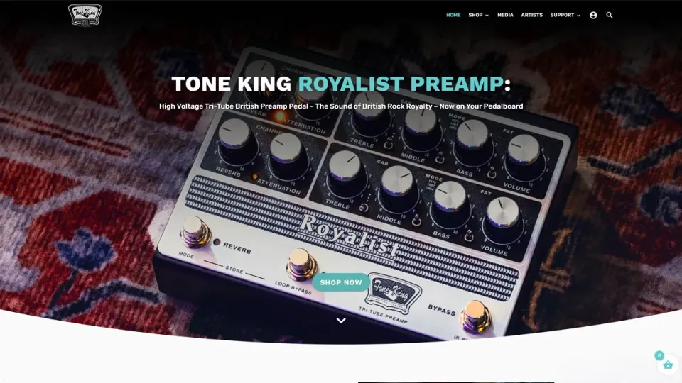 Tone King 2x12 kabinett Large tolex trykk