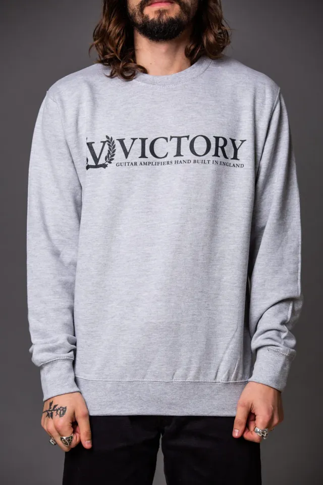 Victory sweatshirt genser grå svart logo