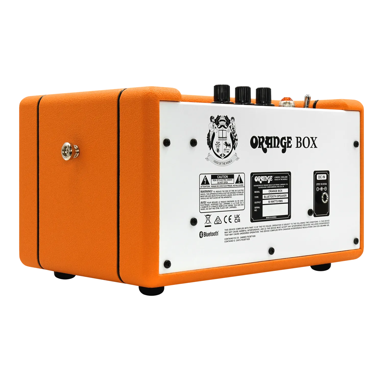 Orange Box bluetooth høyttaler oransje oppladbar