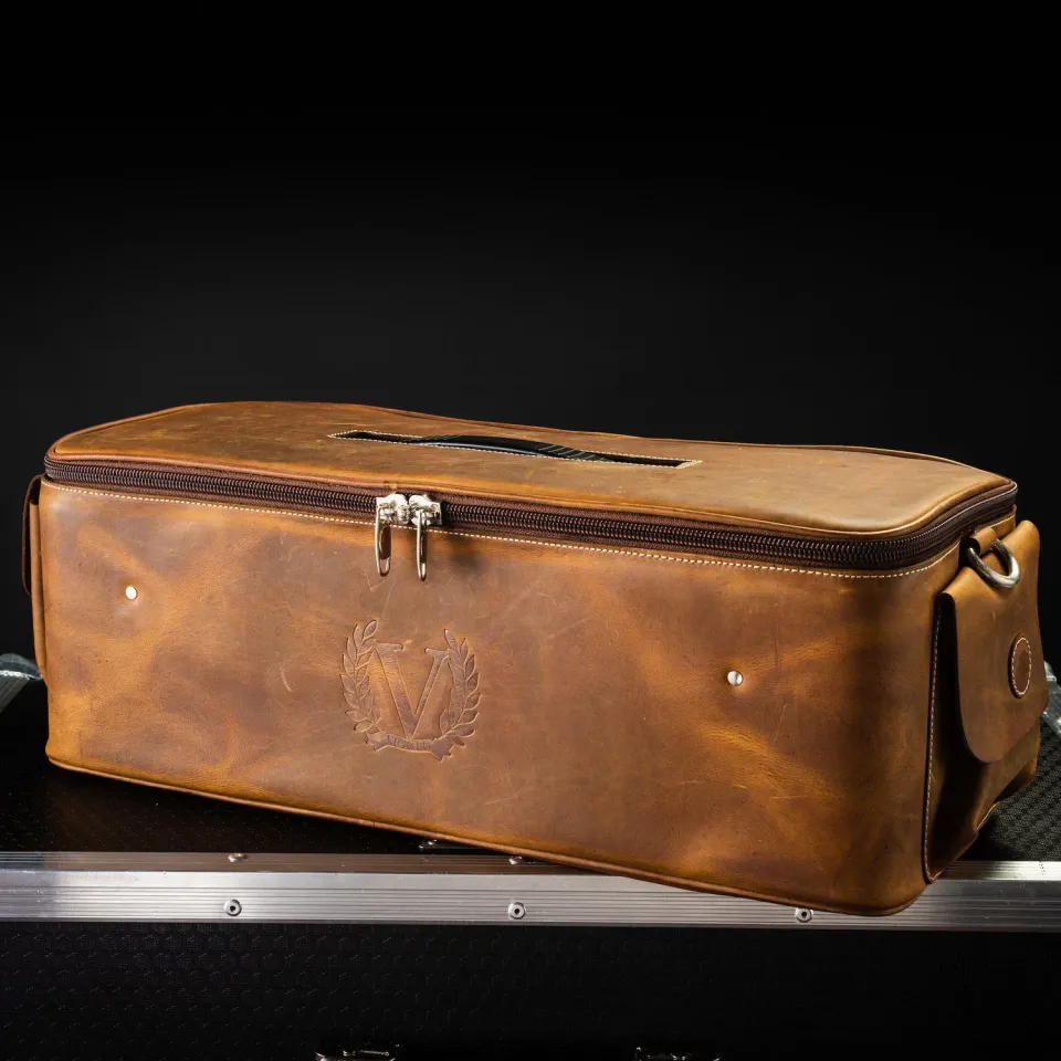 Victory Compact Leather Gig Bag gitarbag brun lær