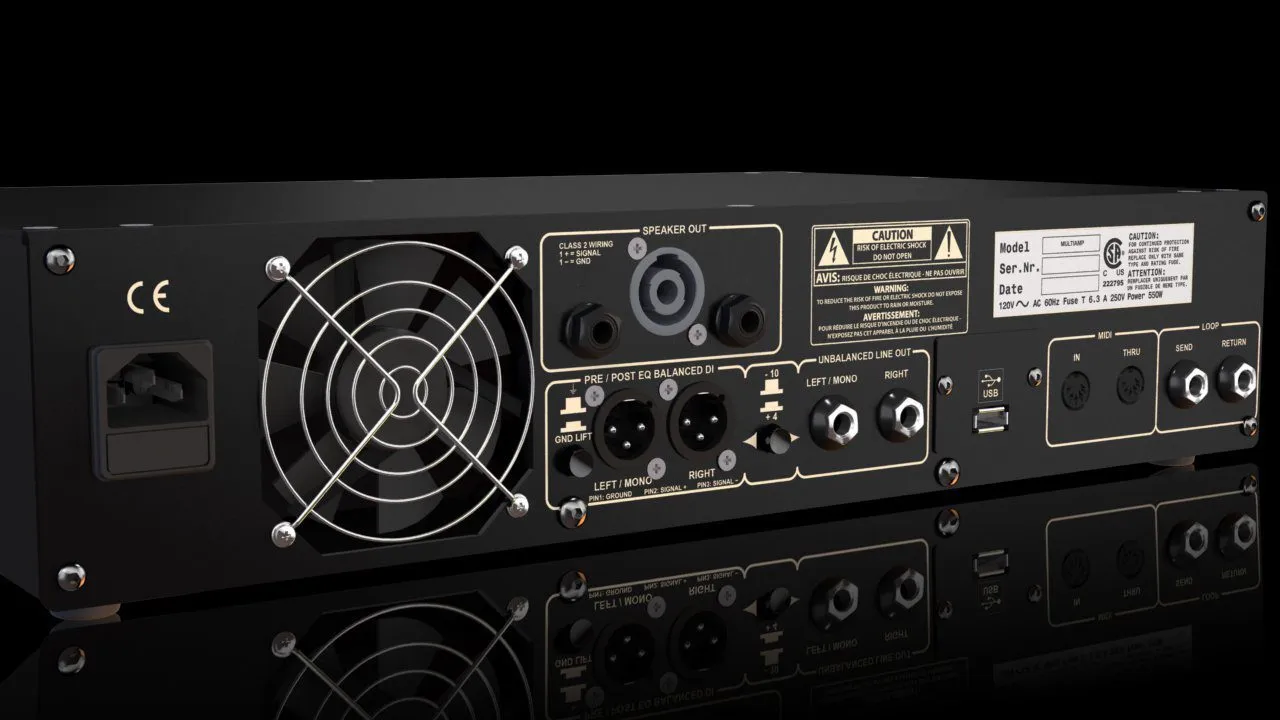 DVmark Multiamp Mono gitarforsterker 250W