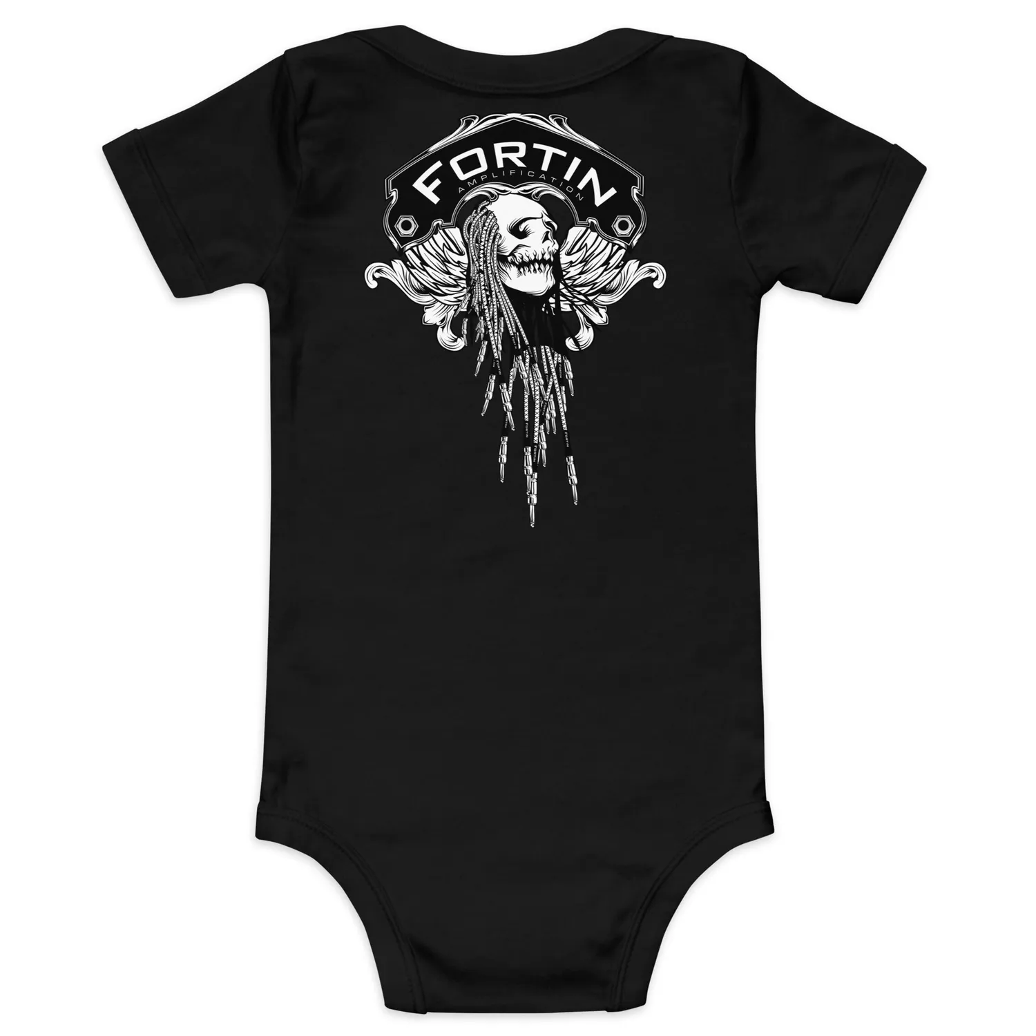 Fortin Baby Shat body svart 3-6 m bomull