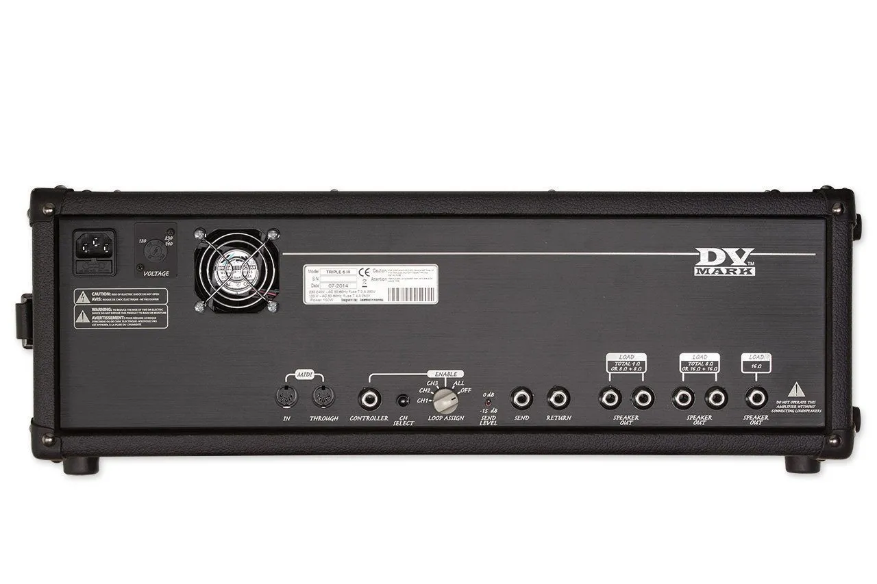 DVmark Triple Six III gitartopp 120W 3-kanals KT88
