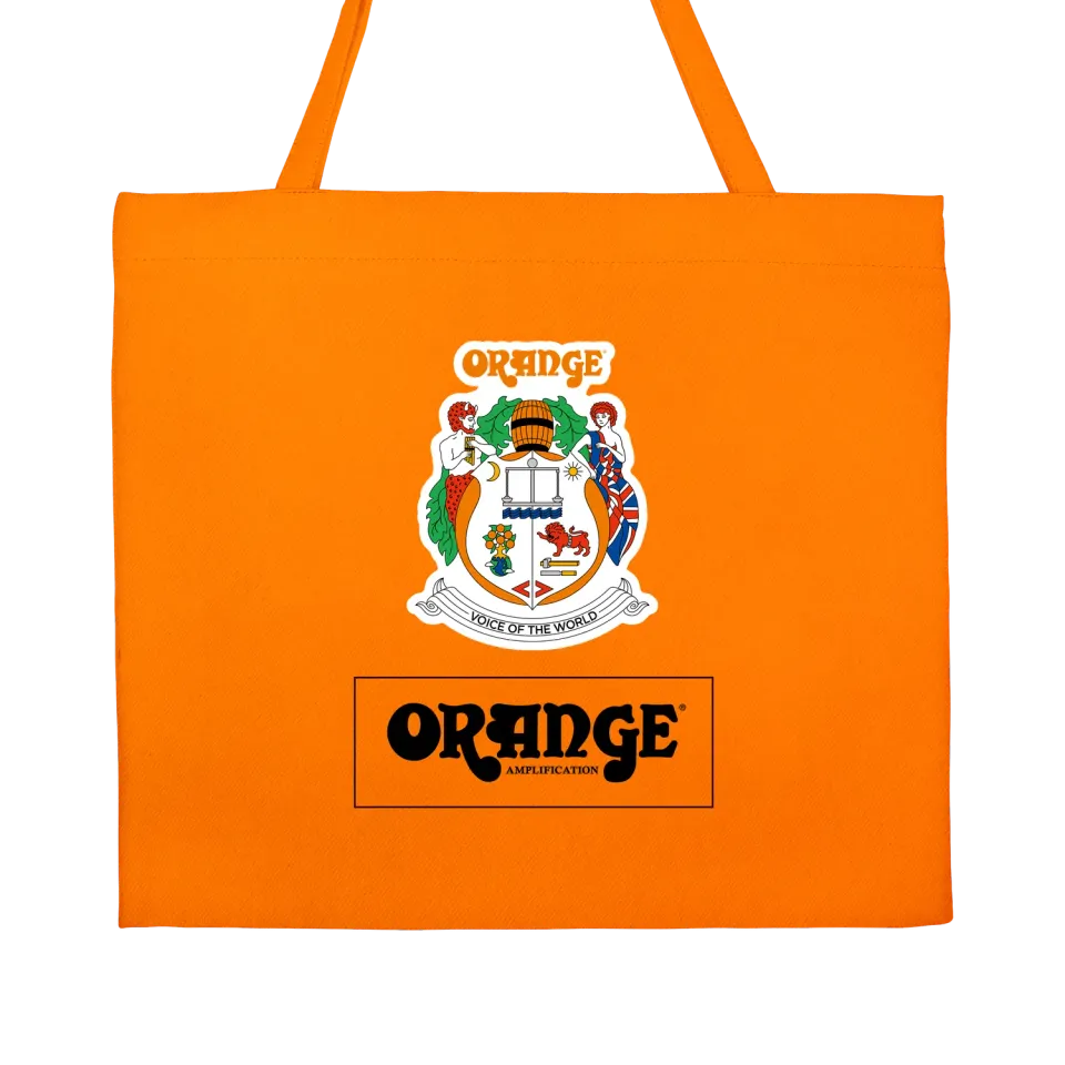 Orange Tote Bag handlenett logo
