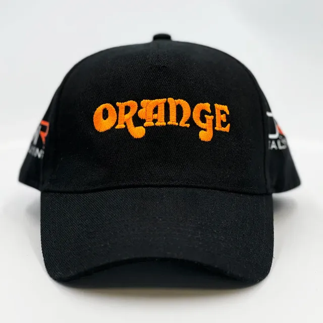 Orange JWR baseball caps svart bomull