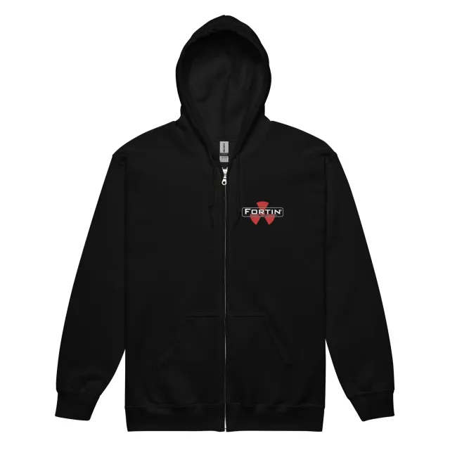 Fortin Meshuggah zip hoodie hettejakke svart