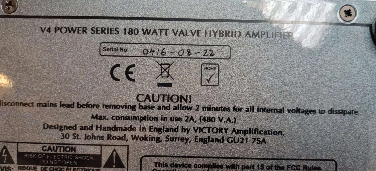 Victory V4 Kraken gitarforsterker B-stock 180W high gain