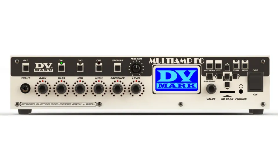 DV Mark Multiamp FG rackforsterker Frank Gambale signatur