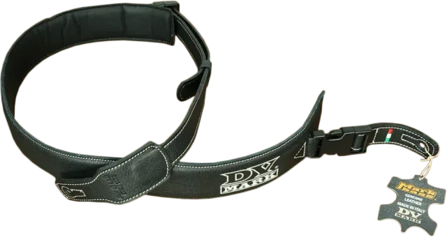 DVmark Strap S gitarreim svart lær