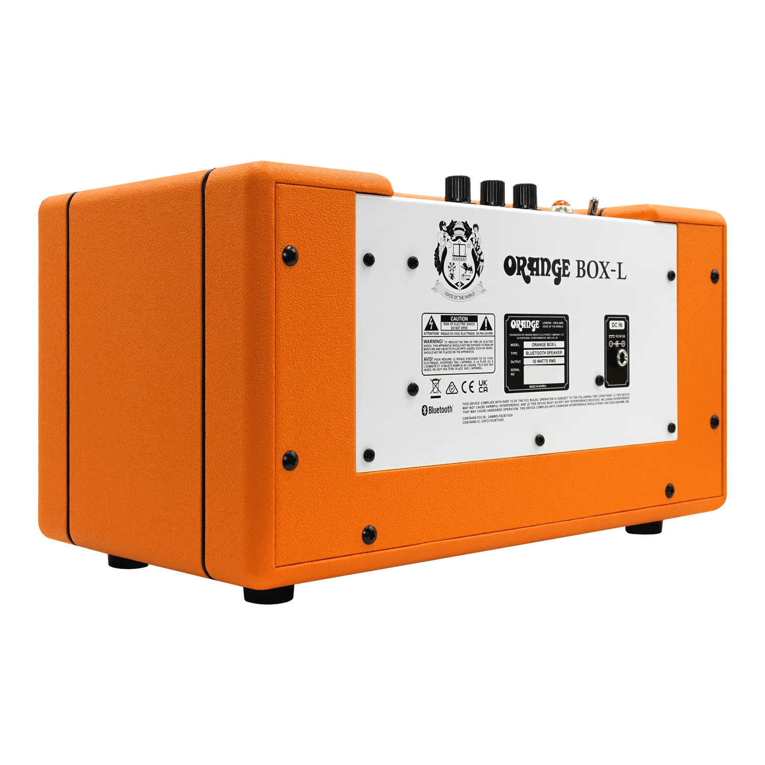 Orange Box-L bluetooth-høyttaler oransje med bluetooth 5.0